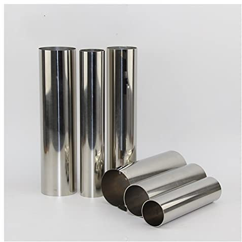 HZJA Auto Auspuffblende Universal 38mm /51mm /63mm /76mm 304 Edelstahl Schweißmaterial Auspuff Schalldämpfer Endrohr. Auspuff Endrohre(51mm x 100mm)