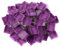 Glasmosaikfliesen Mosaiksteine, Bulk-Quadrat Glassteine Glasfliesen, Glasstücke für Basteln, Haus Deko,200 g, 1 x 1 cm(Lila)