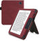 kwmobile Étui pour liseuse électronique Compatible avec Kobo Libra 2 - Housse Rabat liseuse en Simili Cuir - Rouge foncé