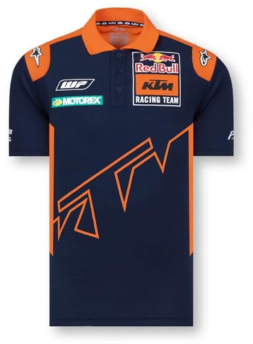 Red Bull Poloshirt KTM Official Teamline Blau Gr. XL