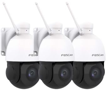 Foscam SD2X - Kamera IP WLAN Dome motorisiert PTZ 2MP mit 18 facher optischer Zoom - Intelligente Bewegungserkennung weiß