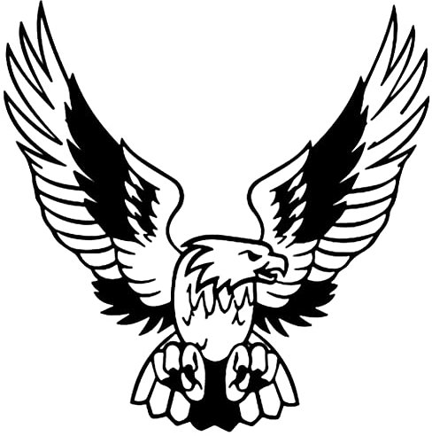 iSpchen Autoaufkleber 3D Adler Aufkleber Sport Racing Aufkleber Motorhaube Karosserie Stoßstangen Emblem Sticker Selbstklebende Tier Aufkleber Auto Styling Dekoration Aufkleber 15cmx15cm