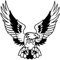 iSpchen Autoaufkleber 3D Adler Aufkleber Sport Racing Aufkleber Motorhaube Karosserie Stoßstangen Emblem Sticker Selbstklebende Tier Aufkleber Auto Styling Dekoration Aufkleber 15cmx15cm
