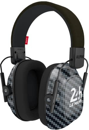 Alpine Casque auditif 24h du Mans - taille unique - Protection auditive adulte - noir - Casque anti bruit - 24h du Mans - Casque protection auditive - Protection auditive moto - Noir - Taille unique