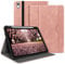 HOLIMET Hülle für Neu iPad Air 2024 11 Zoll, iPad Air 6/5/4 (2024/2022/2020) 10,9Zoll mit Stifthalter, PU Leder Folio Case Stoßfest mit Tasche und Auto Wake/Sleep Funktion, Multi-Winkel Ständer, Rose