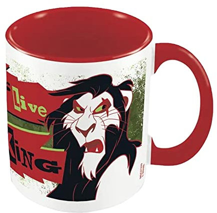 Pyramid International MGC27329 - Tazza in ceramica con motivo Il Re Leone, in confezione regalo, motivo: Long Live The King, capacità 325 ml, colore: nero