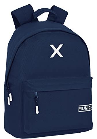 SAFTA Munich - Youth Laptop Backpack 14.1 Inches, Ideal for Youth of Different Ages, Comfortable and Versatile, Quality and Strength, 31 x 16 x 41 cm, Navy Blue, Navy, Estándar, Casual