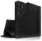 NALIA Echt-Leder Flip-Case kompatibel mit Samsung Galaxy S23 Ultra Hülle, 360 Grad Bookcase, RFID-Schutz, Klapphülle mit Kartenfächern und Magnetverschluss, Handyhülle mit Standfunktion, Farbe:Schwarz