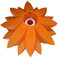 OSALADI Lampenschirm Sechs Etagen Lotus Kronleuchter Orange Kunststoff Decke Dekoration Puzzle Licht