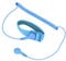 Antistatisches Handgelenkband, Wiederverwendbares ESD-Armband mit Erdungskabel, Verstellbares Langes Kabel (Blau)