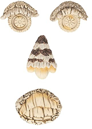 Relaxdays Baumgesicht 4-teilig, Baumstamm Deko, zum Hängen, Baumschmuck wetterfest, Waldgeist, Kunststein, Mehrfarbig | Baumschmuck wetterfest, Waldgeist, Kunststein