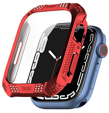 KingFan case Compatibile con Apple Watch Series 7 45mm Case, Soft TPU Protective Bumper Cover for Apple Watch Series 7 45mm Case