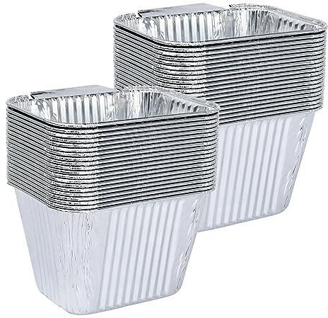 DONSIQIZZ 40er-Pack Fettpfanneneinlagen für Pit Boss 2, 3, 4-Brenner Ultimate Grillplatten und die Pitboss 4BGS/D, Blue Rhino Razor & Country Smokers 4 Brenner tragbare Gasgrill-Tropfpfpfannen Einweg