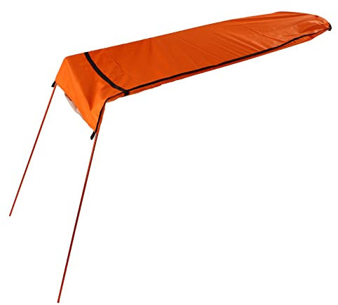 Keenso Kajak-Sonnenschutz-Markise, Korrosionsbeständigkeit, Kajak-Sonnenschutz-Überdachung, Ripstop, Wasserdicht für Kanus (Orange
