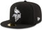 New Era NFL 9FIFTY Black White Adjustable Snapback Cap Herren, Viking Mütze, Minnesota Wikinger, Einheitsgröße