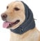Lelepet Dog Snood Ear Muffs Noise Protection, Quiet Ears for Dogs, Dog Ear Cover for Anxiety Relief, Pet Calming Hood Head Wrap for Fireworks Thunder Grooming, Grey S