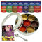 Bub Spice Tin – Masala Dabba 18.5cm 7 pots & clear lid - bundled with 7 premium Rajah Spices & Recipe Book - Spices for Cooking - Perfect Cooking Gift Set (SPICE TIN 7 & SPICE KIT)