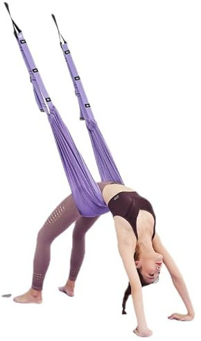 OYWEHECE Yoga Stretching Strap, Aerial Yoga Rope for Back Pain, Aerial Yoga Hammock for Increased Flexibility and Back Pain Relief,