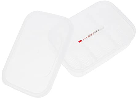 Milisten 1 Pieza 12 Caja De Incubación Gecko Incubadora De 12 Compartimentos Recipiente para Incubar Reptiles Bandeja De Bandeja De Incubadora De Reptiles Incubadora De Gecos Vidrio