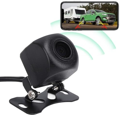 Wireless Fidelity Car Backup Camera, 1080P Rear and Front View Camera with 175 Degree Wide Angle, IPC67 Night for IOS Phone Tablet, Smartphones, Tablets