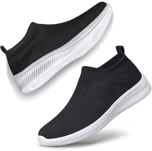 ADQ Zapatos Slip on Planos Caminar Mujer Zapatillas Casual Zapatos Diarios sin Cordones Ligeros Cómodos