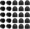 30Pcs Bolt Nut Protective Cap M8 X 13mm Plastic Hexagonal Screw Protection Cap Dome Plastic Bolt Caps (Black)