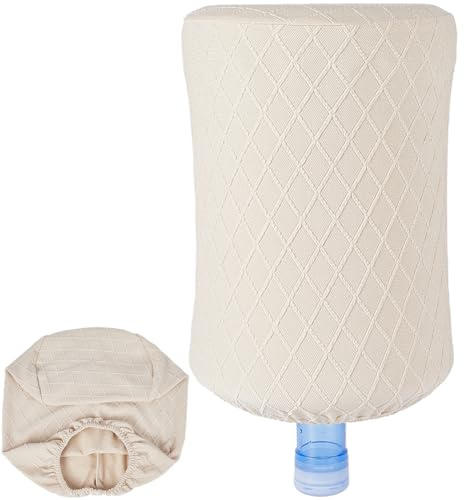 GORGECRAFT Funda para Jarra Dispensadora de Agua Tela de Trigo A Prueba de Polvo Reutilizable Elástica para Enfriador de Barril de 5 galón para Muebles Estándar Fundas Protectoras contra el Polvo
