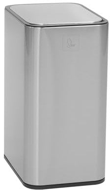 SVITA SE13L Sensormülleimer Abfalleimer Kücheneimer Automatik Mülleimer rechteckig mit Bewegungssensor Edelstahl 13l freistehend automatisch Silber