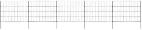 Drahtgitter Gartenzaun Bordüre Für Hof,Gartenzaun Set 115x79 cm Grün für Garten,Terrasse,Balkon