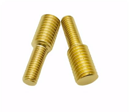 Lot de 5 vis de réduction en laiton M4 à M16, adaptateur de filetage mâle vers mâle, boulon en cuivre à double tête, vis de transfert(M4x10xM6x10)