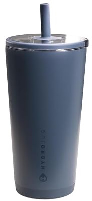 HydroJug Everyday Tumbler 20 oz – Ceramic-Lined Insulated Tumbler with Straw and Soft-Touch Lid, Cup Holder Friendly, Double-Wall Vacuum Insulation, Reusable Travel Cup – Cascade