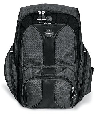 Kensington Contour Laptop Bag - 15.6 Inch Laptop Backpack for Men & Women, Ergonomic, Water Resistant and has SnugFit Protection System, Black (1500234)