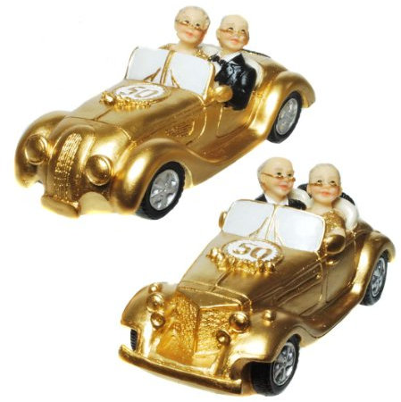 Udo Schmidt Kleine Oldtimer-Figur zur Goldhochzeit