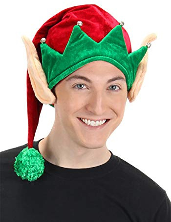 Elf Hat with Ears Christmas Holiday Costume Accessory - ST