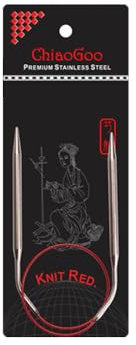 ChiaoGoo Knit RED circular needle 40cm 5.00mm - 1pc