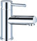VeeBath Dixon Round Mono Basin Mixer Tap Bathroom Sink Washroom Basin Single Lever Brass Mixer Tap with Pop Up Waste- Chrome