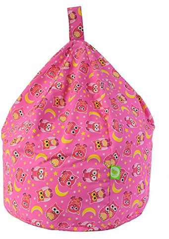 BeanLazy Cotton Pink Owls Bean Bag Child Size