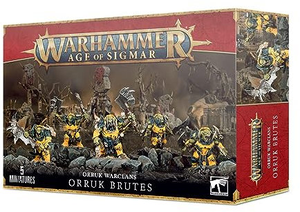 GAMES WORKSHOP 99120209030 Ironjawz Orruk Brutes Tabletop and Miniature Gaming, Black