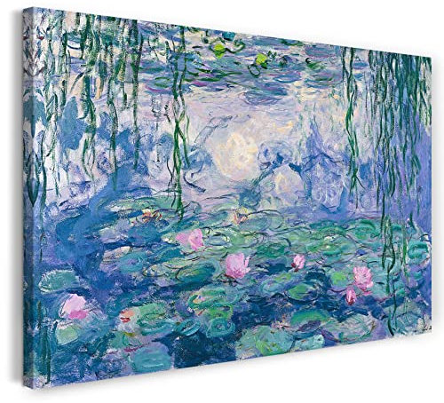 Printed Paintings Leinwand (80x60cm): Claude Monet - Seerosen