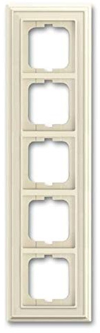Busch-Jaeger Rahmen 5-Fach 1725-832 Elfenbein/ws Busch-Dynasty Abdeckrahmen 4011395219294