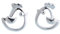 Helen de Lete Ohrringe aus 925er-Sterlingsilber mit Hahn und Huhn, Sterling Silber, No_Stone