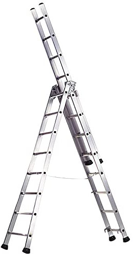 Tubesca - Echelle à bras transformable 3 plans 9+9+9 échelons Haut. accès max 6,87m - PRONOR