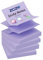 ZCZN Pop-up Sticky Notes 76 x 76 mm, 4 Pads Assorted Colours Self-Stick Notes, 100 Sheets/Pad, Light Purple