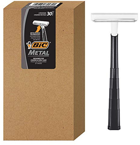 BIC Bic Metal Herren-Einwegrasierer, Einzelklinge, 30 Stück (6 Packungen mit je 5 Rasierern), 30 Stück