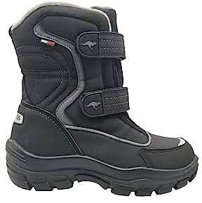 KangaROOS K-Leno V RTX, Stivali Autunnali e Invernali Unisex-Adulto, Jet Black Steel Grey, 36 EU