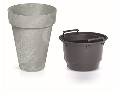Vaso da fiori 25L Cube 35,5x35,5x44 cm, Cemento