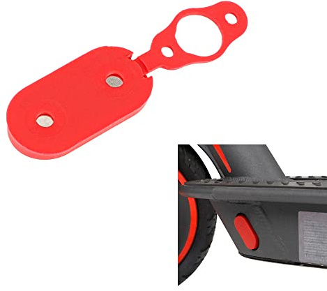 Fututech Magnetischer Ladeanschlussdeckel für Xiaomi M365 Pro Pro2 1S Lite für Mi 3, Schutzhülle für Port, kratzfest, Zubehör für Roller (rot)
