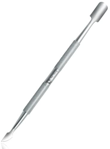 Wishbeauty Professional Stainless Steel Dual Tool Cuticle Pusher Double End Manicure Pedicure Nail Cleaner Gel Polish Remover