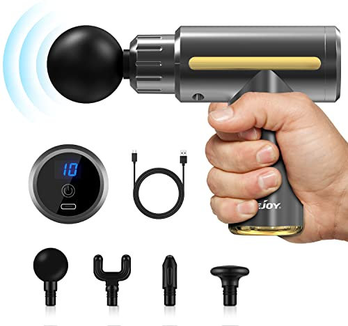 Sejoy Massage Gun Deep Tissue 10 Speed USB Charging,Portable Handheld Massager,Percussion Massager,Muscle Massager Gun Ultra Small & Quiet,Pain Relief Muscle,for Home Gym Outdoors