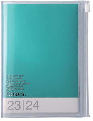 MARK'S 2023/2024 Taschenkalender A6 vertikal, COLORS, Green: Von Oktober 2023 bis Dezember 2024
